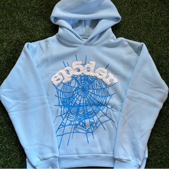 Sky Blue Sp5der Hoodie